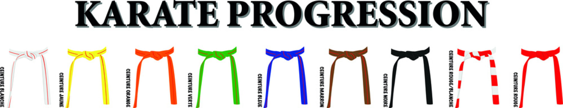 progression ceintures karate