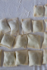 Making Ravioli with Spinach and Tomato Italy