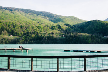 Venecia, blue lake, Italy, Lago di Barcis