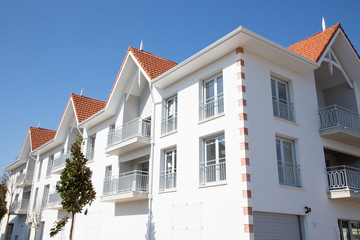 white wall in blue sky architecture building exterior