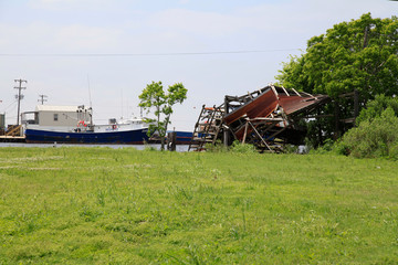 Hurrikan Gustav along Highway 57, Dulac