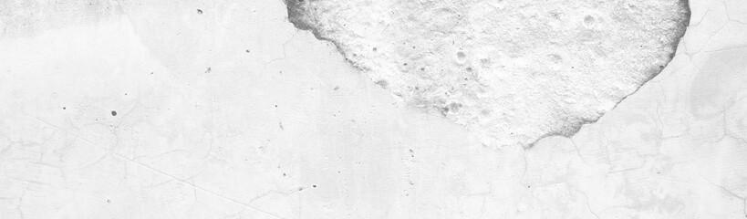 White Grunge Concrete Wall Texture in Web Header Banner.