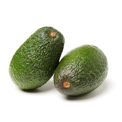 Avocado on white background