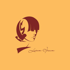 Vector illustration of beautiful woman 