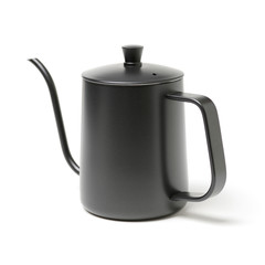 Small coffee pot on white background