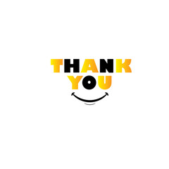 Thank You Vector Template Design Illustration - Vector