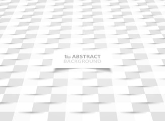 Abstract paper cut white paper pattern design with shadow style presentation. illustration vector eps10