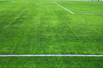 GREEN soccer field