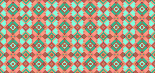 Geometric background vector illustration. Seamless retro style background