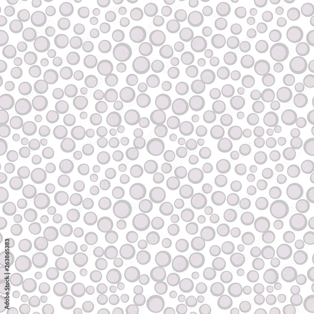 Poster Simple circle shapes background. Vector geometric abstract seamless pattern.