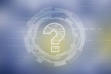   2d illustration question mark