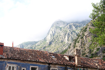 Fototapeta na wymiar Montenegro. Tile roof