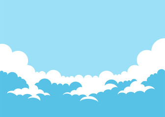 Sky background with clouds
