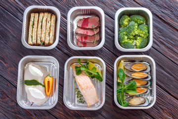 Delivery of proper nutrition in individual packaging set.