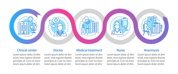 Healthcare and medicine vector infographic template