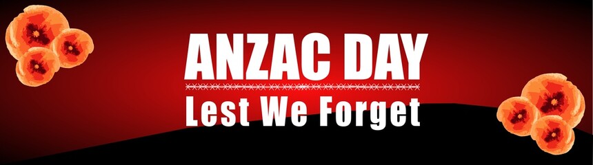 Illustration Of Anzac Day Poster Or Banner Background