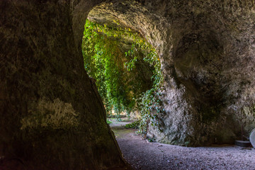 From Inside a Cave Looking out in Southern Italy