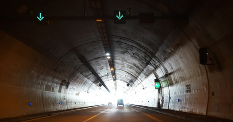 car in the tunnel