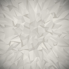 Abstract geometric origami crumbled paper vector background.