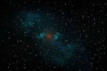Fototapeta premium Vibrant night sky with stars and nebula