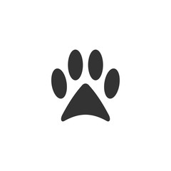 Paw clip art design vector isolated