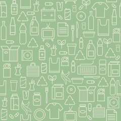 Waste separate collection and recycling pattern