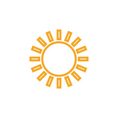 Sun clip art design vector isolated