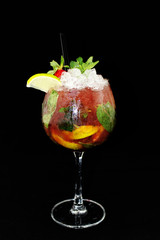 cocktail isolated on white background