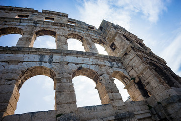 Obraz premium Ancient Roman Amphitheater in Pula, Croatia
