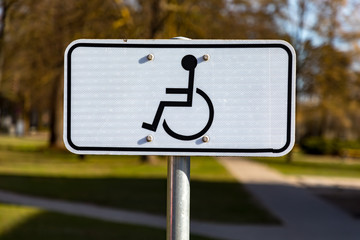 handicapped parking sign