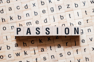 Passion word concept