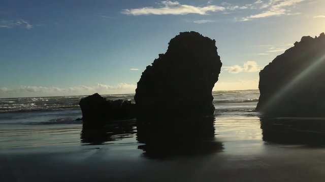 calm and romantic scene oa tropical beach
