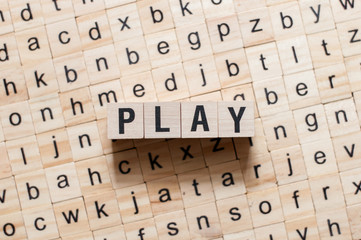 Play word concept
