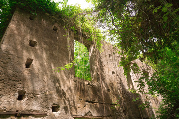 ruin on hiking path Valle delle Mulini, Amalfi Coast, Italy