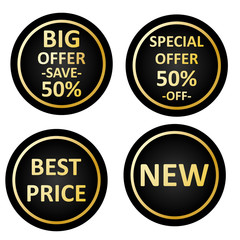 Fototapeta na wymiar Icons for shop Special offer, new, best price, big offer. Special offer icons, vector.