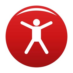 Stick figure stickman icon pictogram. Vector simple illustration of stickman icon isolated on white background. Man human stick sign