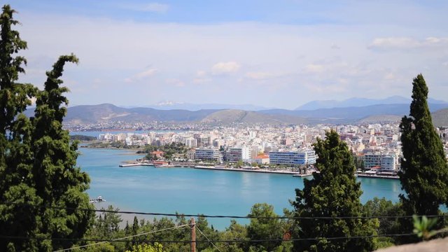 4k TIME LAPSE OF THE FAMOUS GREEK SEASIDE OF CHALKIDA.