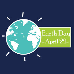 Happy Earth Day Vector Template Design Illustration