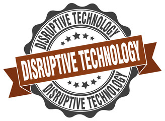 disruptive technology stamp. sign. seal