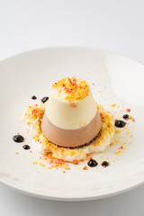 jelly dessert with whipped cream