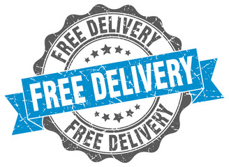 free delivery stamp. sign. seal