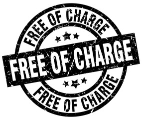 free of charge round grunge black stamp