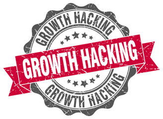 growth hacking stamp. sign. seal