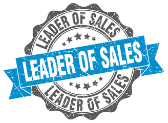 leader of sales stamp. sign. seal