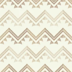 Wall murals Boho style Ethnic boho seamless pattern. Zigzag. Embroidery on fabric. Patchwork texture. Weaving. Traditional ornament. Tribal pattern. Folk motif. Can be used for wallpaper, textile, invitation card, wrapping,