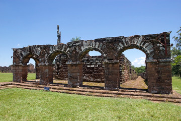 Fototapeta na wymiar Jesuit Missions of La Santisima Trinidad de Parana',Paraguay