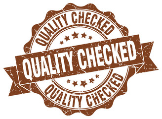 Obraz premium quality checked stamp. sign. seal