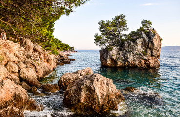 Brela rock, Croatia.