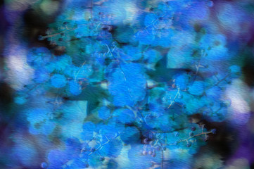 Fototapeta na wymiar Abtract illustration art vibrant blue purple brush stroke blurry background