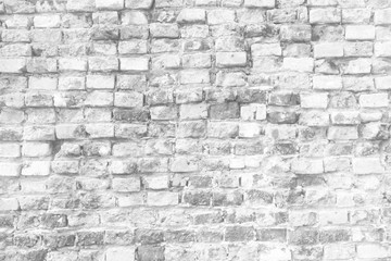 White Brick Wall Background.